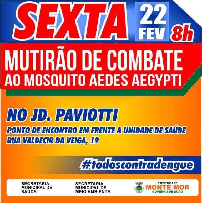 Read more about the article Mutirões de combate ao Aedes aegypti acontece amanhã